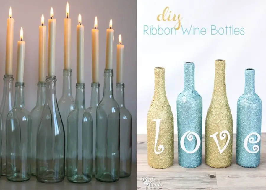 Idei creative de refolosire a sticlelor de vin acasa