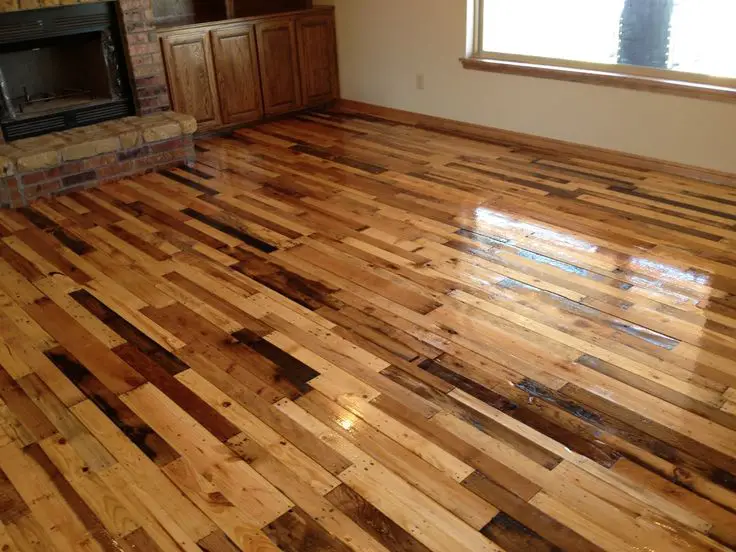 Reclaimed wood flooring projects at home