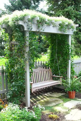 Wooden garden swing seat plans for the family