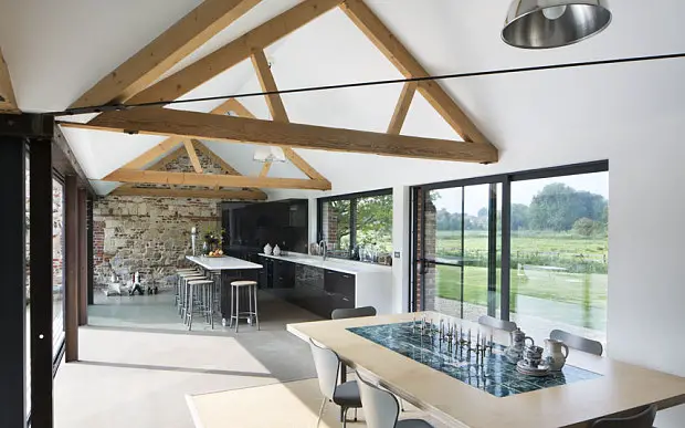 A spectacular barn conversion in England