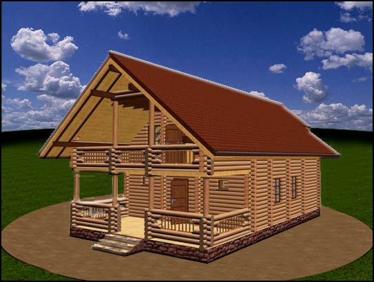 Russian style house plans made of wood