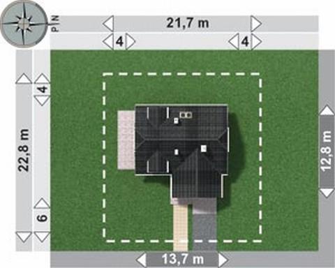Proiecte de case cu mansarda in forma de L L shaped houses 10