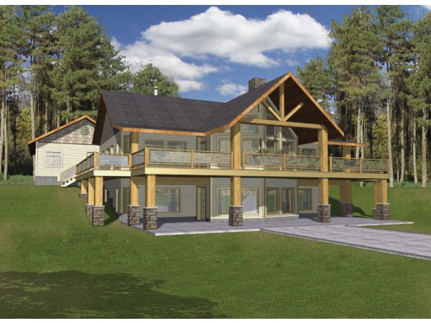 Mountain cabin plans in nature