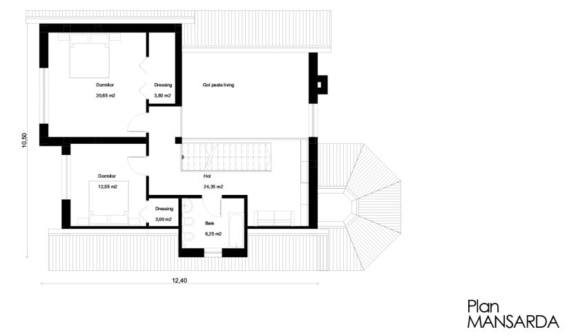 proiecte de case cu demisol Semi basement house plans 13