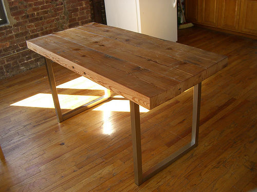 Construirea unei mese din lemn How to make a wood table 11