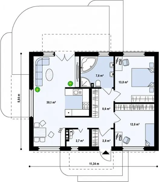 proiecte de case cu amprenta mica la sol small footprint house plans 6