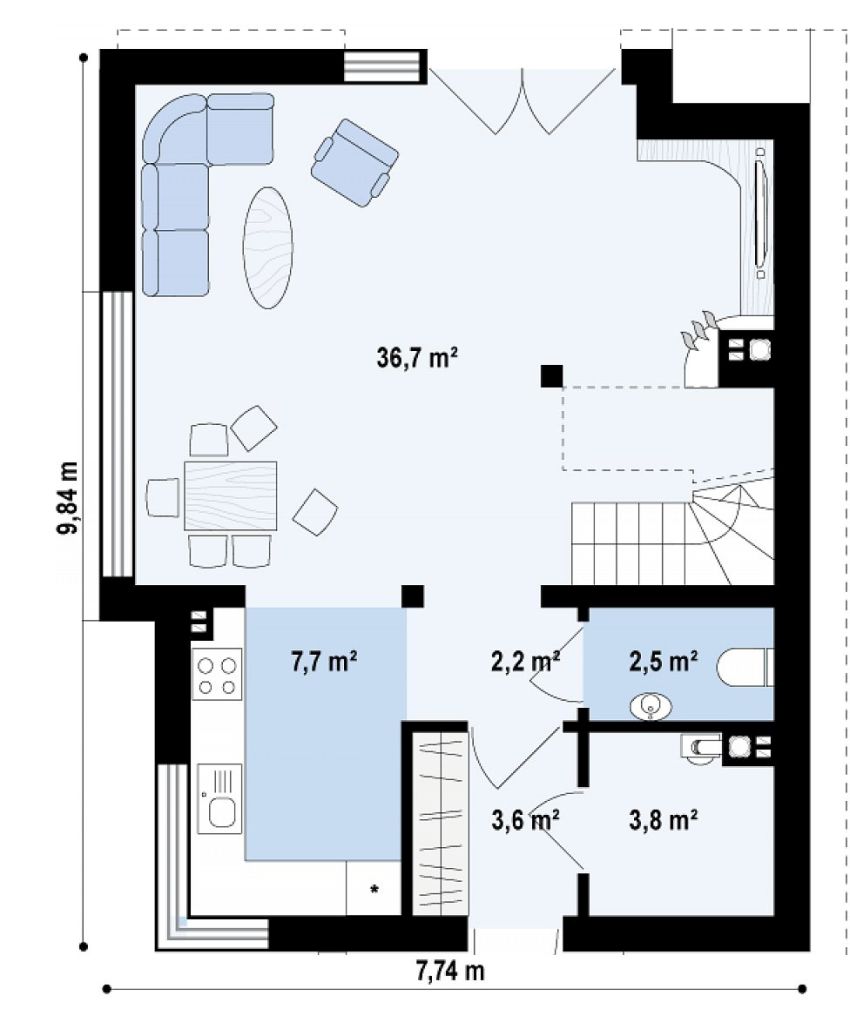 proiecte de case de 100 de metri patrati 1,000 square feet house plans 6