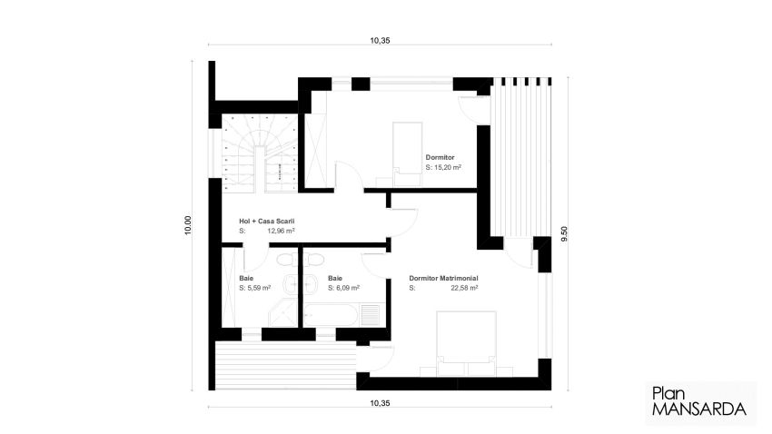 proiecte de case moderne cu mansarda modern house designs with attic 8