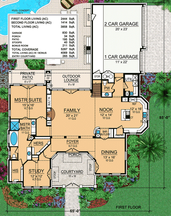 case in stil toscan Tuscan style house plans 4