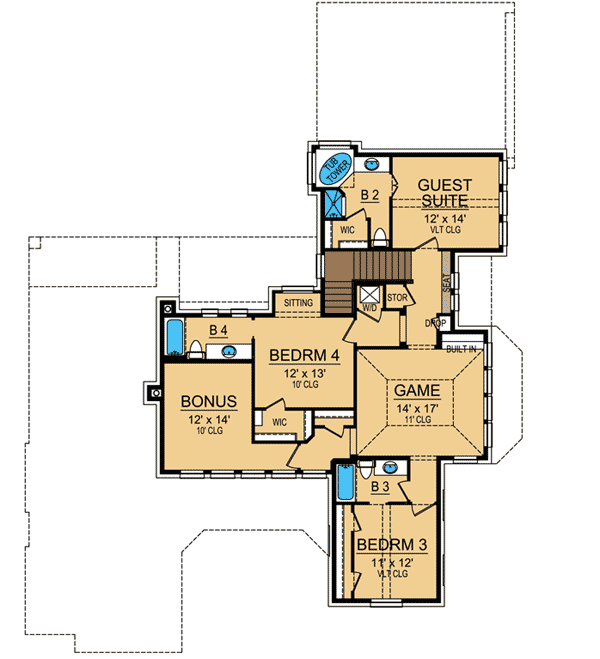case in stil toscan Tuscan style house plans 5