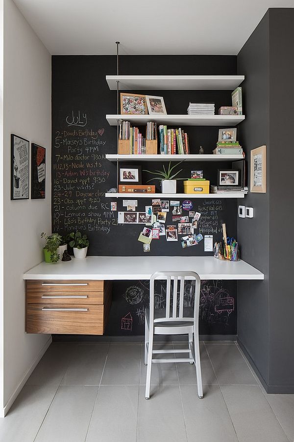 Useful organizing ideas with chalkboard at home