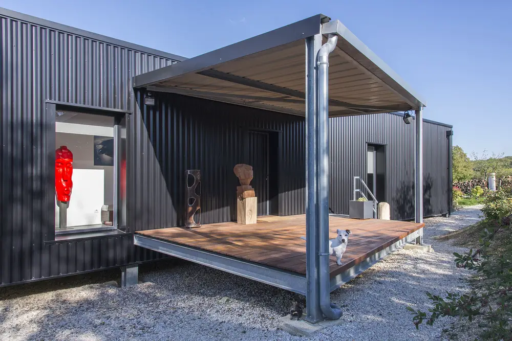 The shipping container home in France