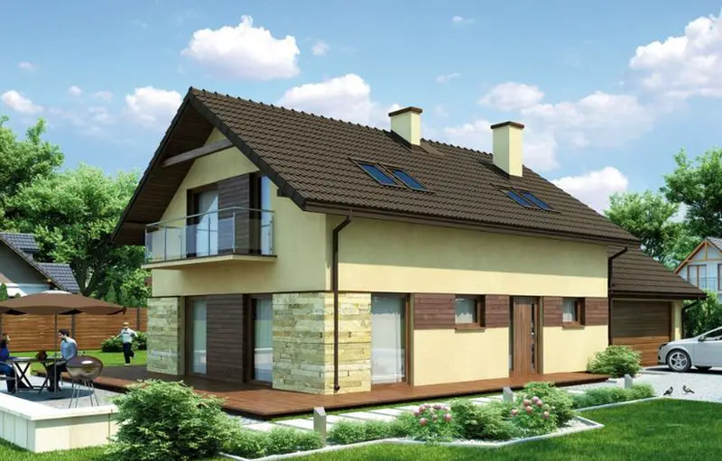 Brick and wooden structure houses for all