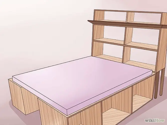 construirea unui pat din lemn How to build a wood frame bed 16
