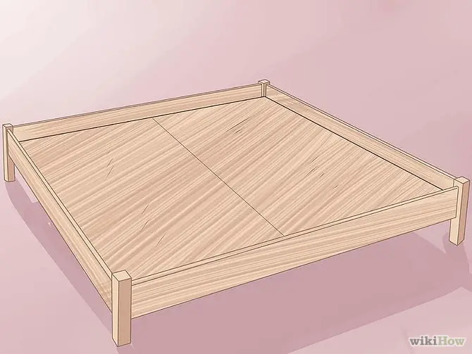 construirea unui pat din lemn How to build a wood frame bed 3