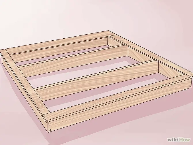 construirea unui pat din lemn How to build a wood frame bed 7