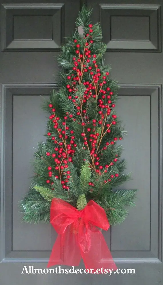 decoratiuni din crengi de brad Christmas fir branches decorations 8