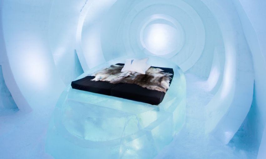 The ice hotel in Sweden