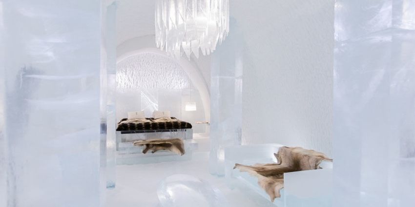 The ice hotel in Sweden