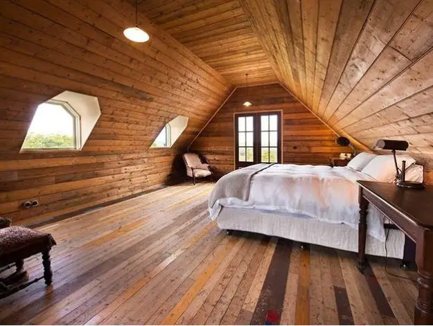 dormitoare imbracate in lemn wooden bedroom designs 9