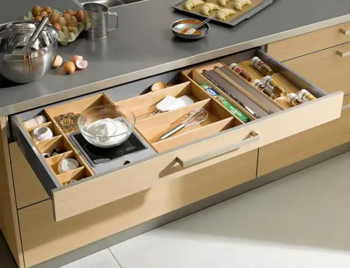 Practical kitchen drawers at home