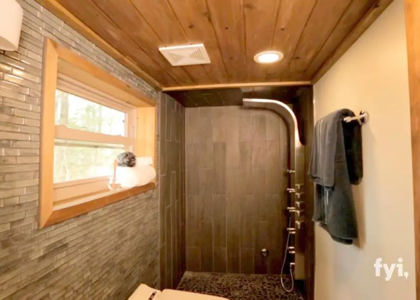 The modern tiny house is luxurious