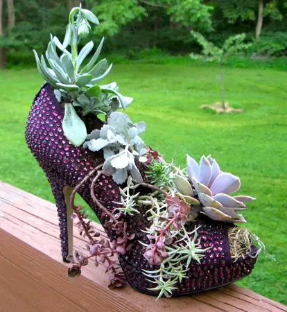 decoratiuni din pantofi shoe planters 5