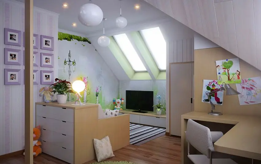 amenajarea unei mansarde mici small attic room design ideas 12