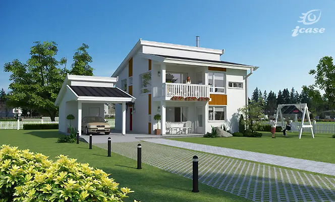 Two story modern house plans for all