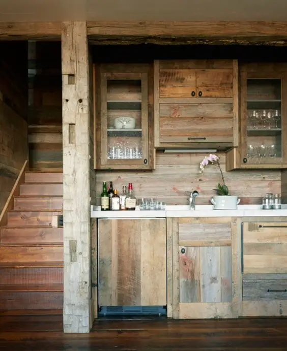 mobila de bucatarie din lemn masiv Solid wood kitchen cabinets 5