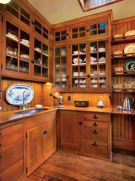 mobila de bucatarie din lemn masiv Solid wood kitchen cabinets 6