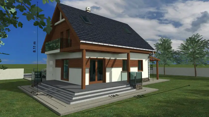 case cu mansarda si balcon Houses with attic and balconies 4