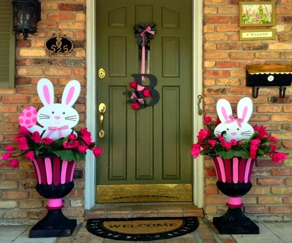 decoratiuni de paste in gradina Outdoor Easter decorations 3