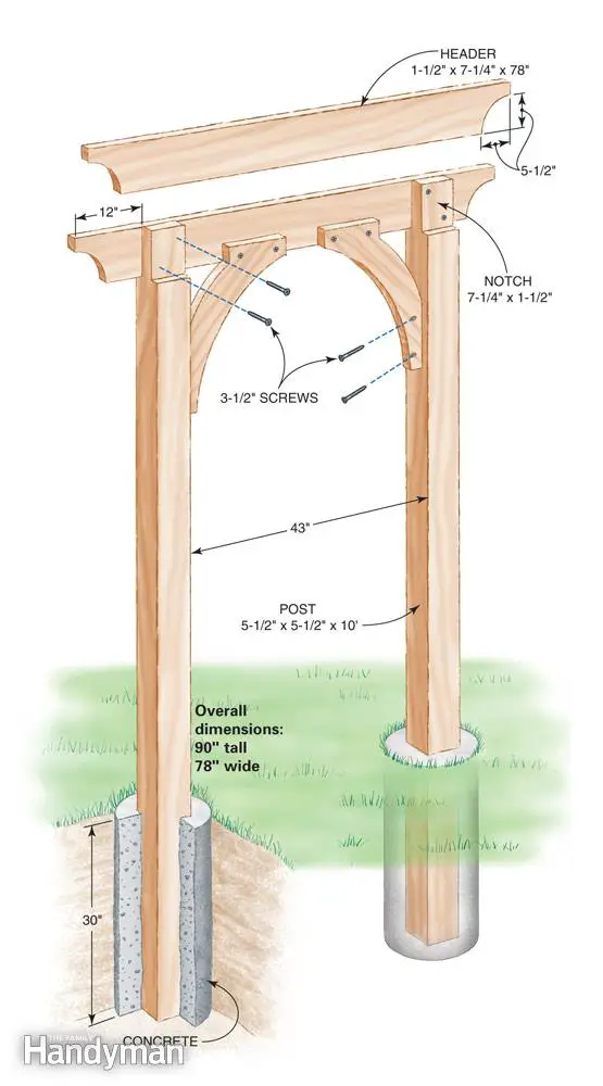 arcade de gradina din lemn garden wood arches 1