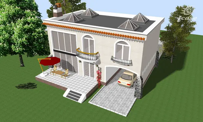 case cu terasa in spate Back patio house plans 2