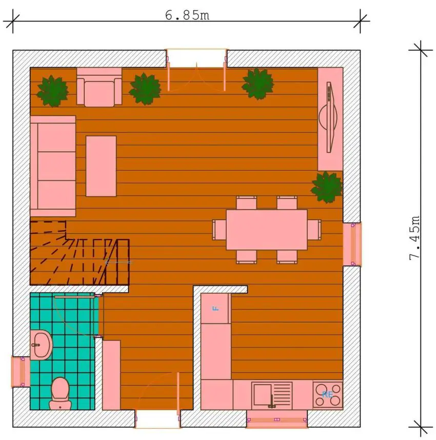 casa si gradina pe 300 de mp House and garden on 300 square meters 12