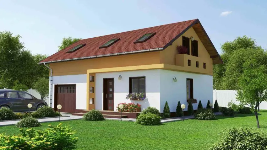 Small houses with built-in garage