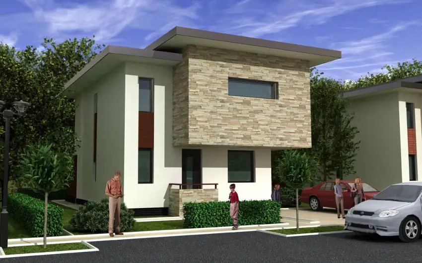 Modern two story houses