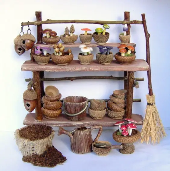 decoratiuni din ghinde si castane Acord and chestnut crafts 9