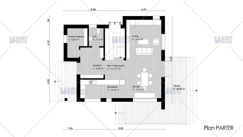 proiecte de case moderne cu etaj Modern two story house plans 11
