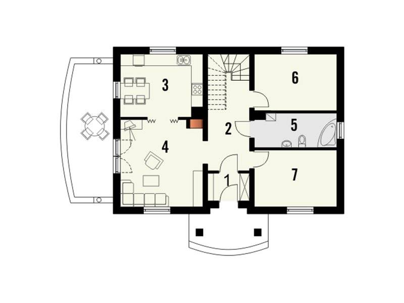 house plans with enclosed kitchen