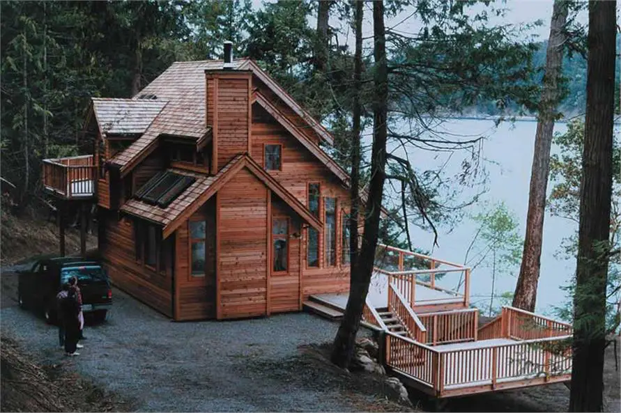 wooden vacation houses