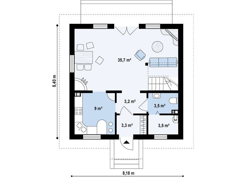 Small house plans under 150 square meters
