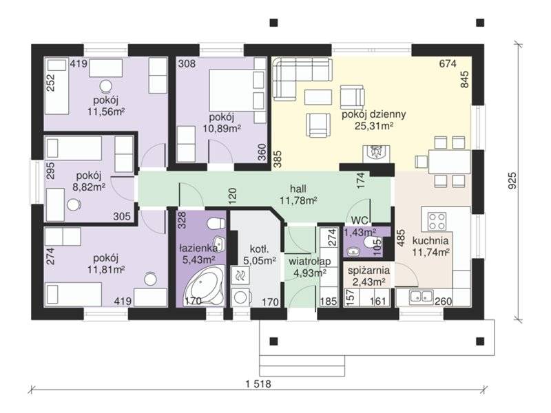 Beautiful house plans under 150 square meters