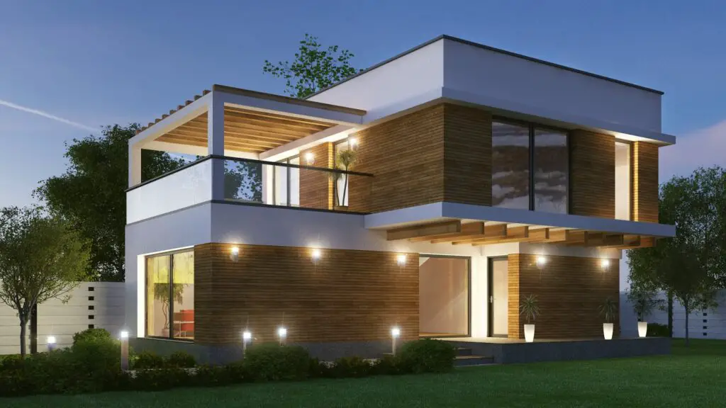 de case din lemn cu etaj casă modernă din lemn cu acoperiș plat